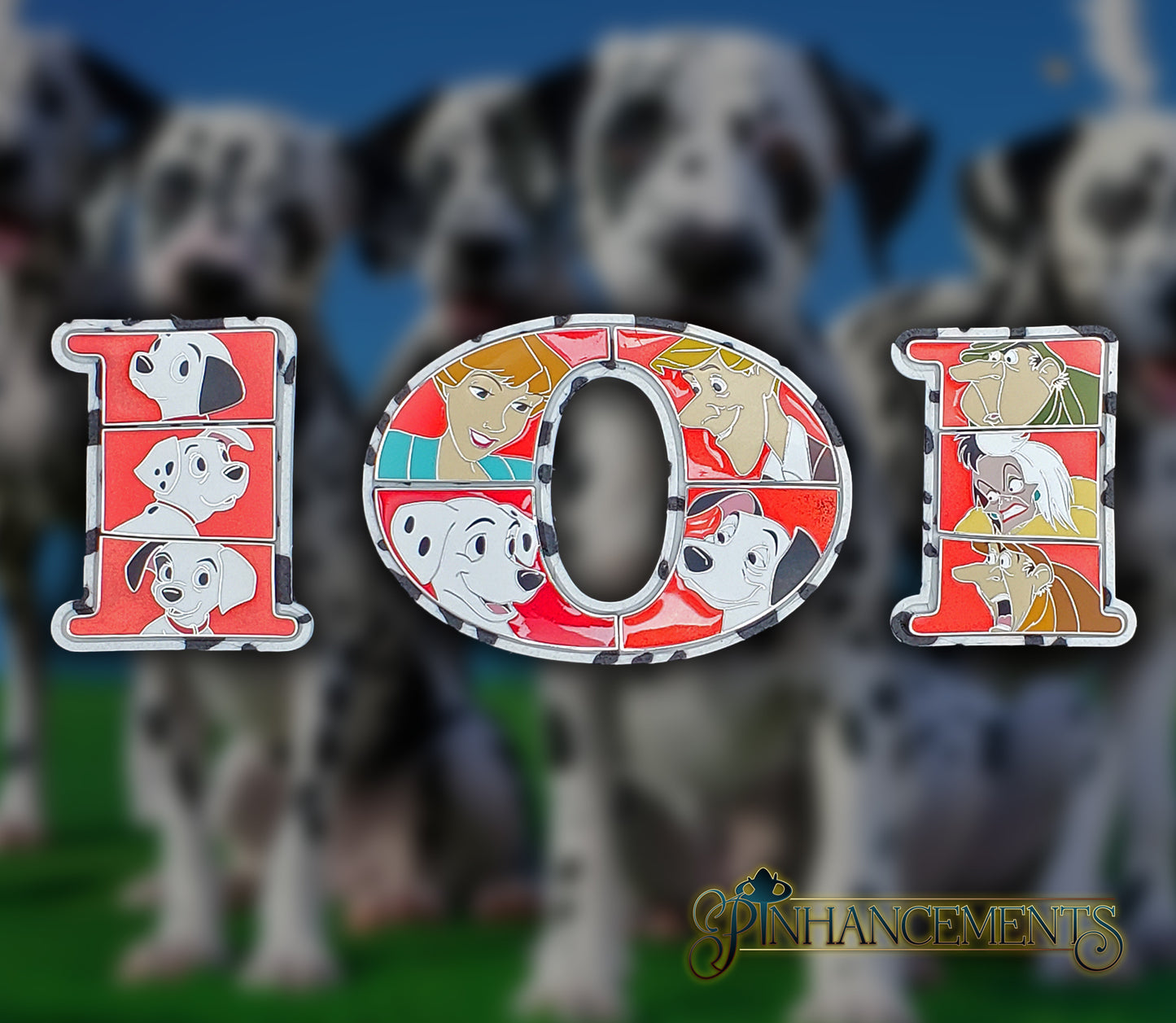 Spot-On Display: 101 Dalmatians 65th Anniversary Pin Puzzle Frames
