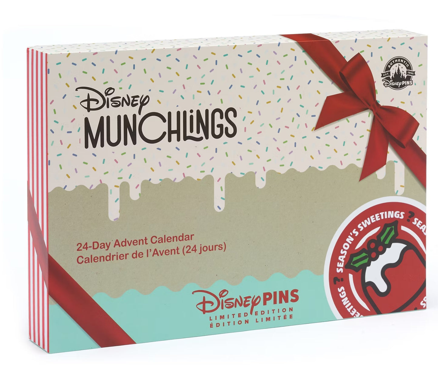 Disney Munchlings Countdown Calendar – 24-Day Christmas Cloisonné Pin Set