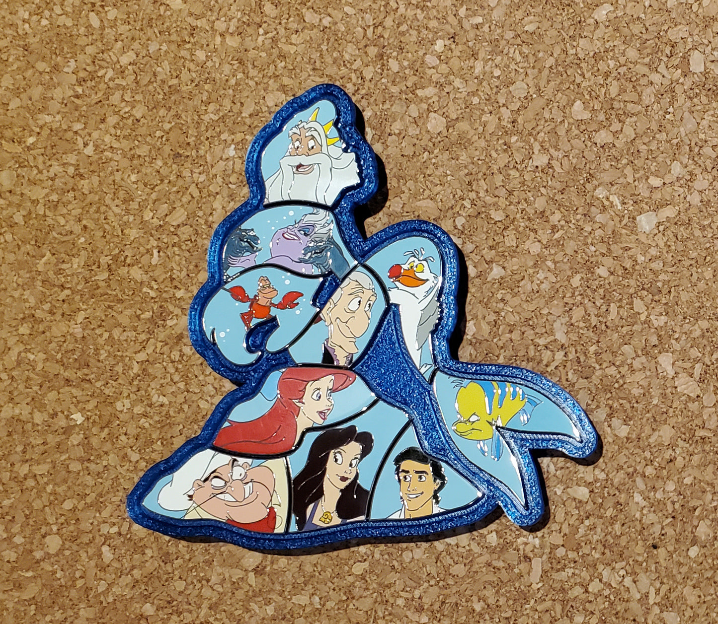 Mermaid puzzle frame