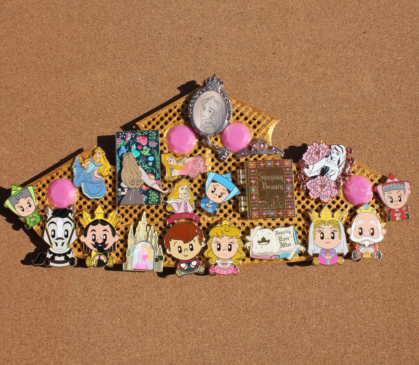 Aurora inspired pin board