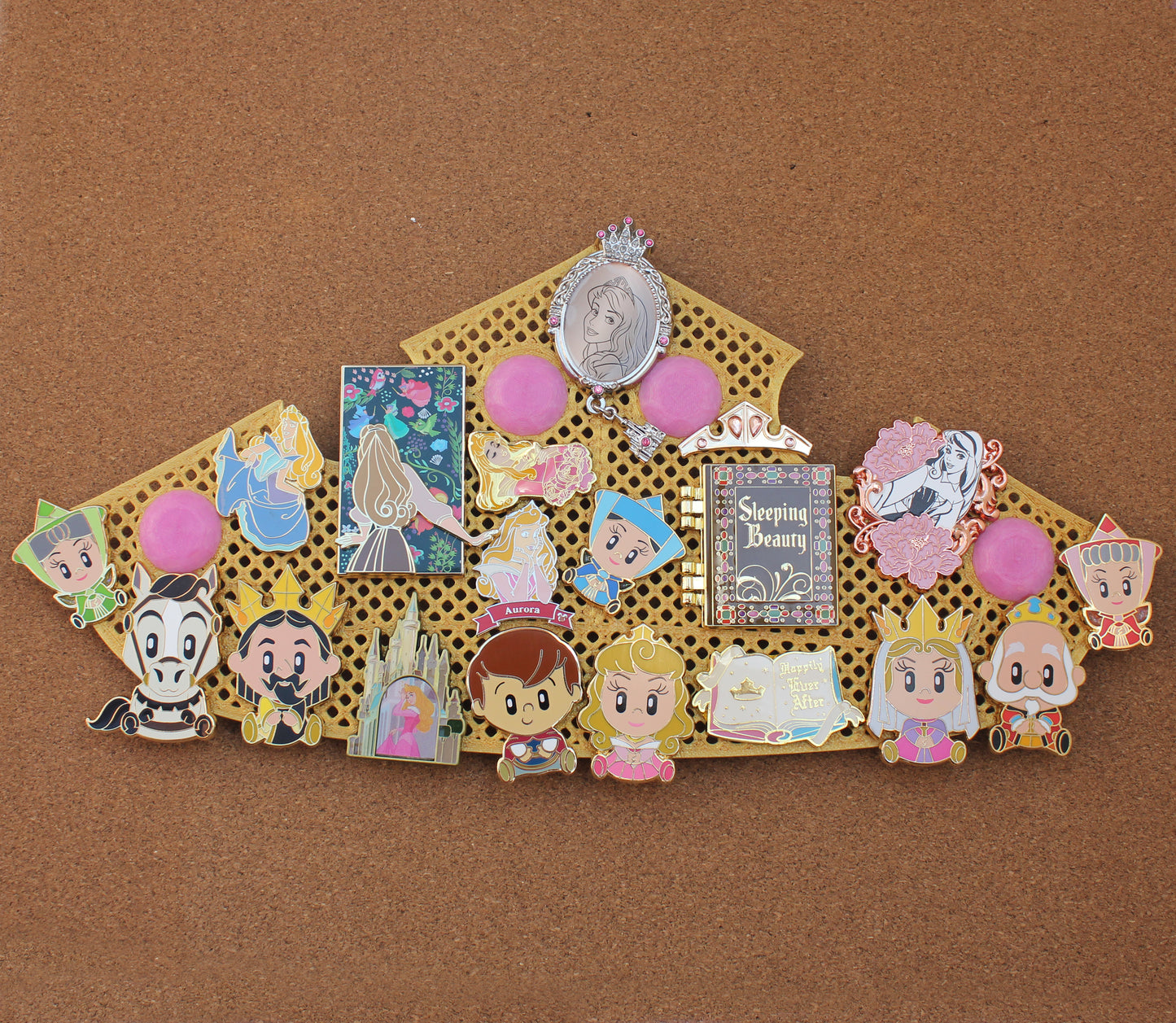 Aurora inspired pin board
