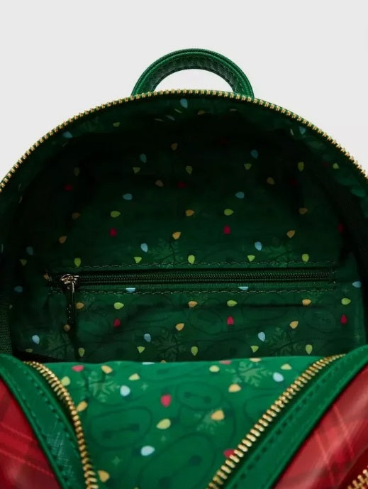 Loungefly Disney Big Hero 6 – Baymax Holiday Plaid Light-Up Mini Backpack