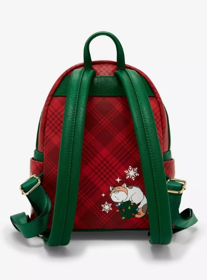 Loungefly Disney Big Hero 6 – Baymax Holiday Plaid Light-Up Mini Backpack