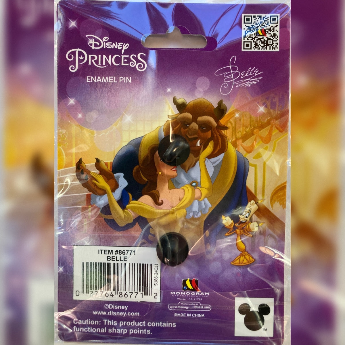 PALM Disney Belle Reading with Chip Expressions Pin | Limited Edition 300