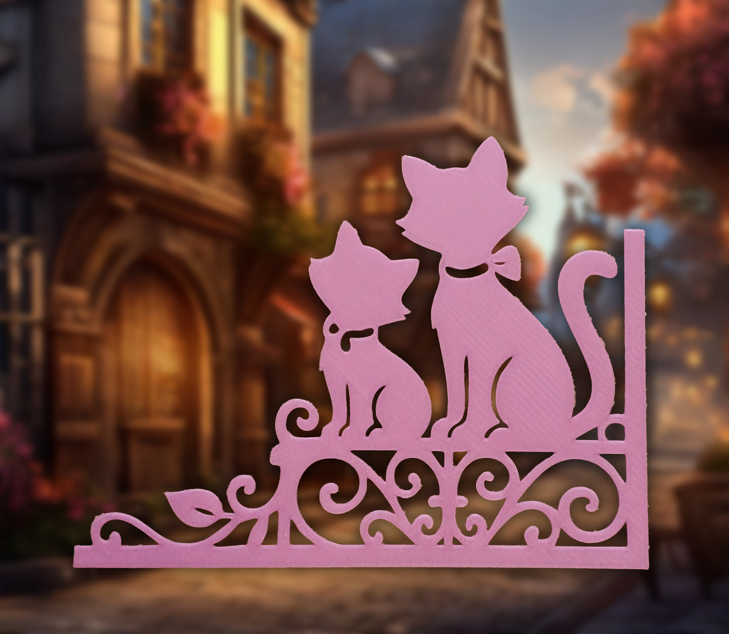 Charming Cat Border Accent
