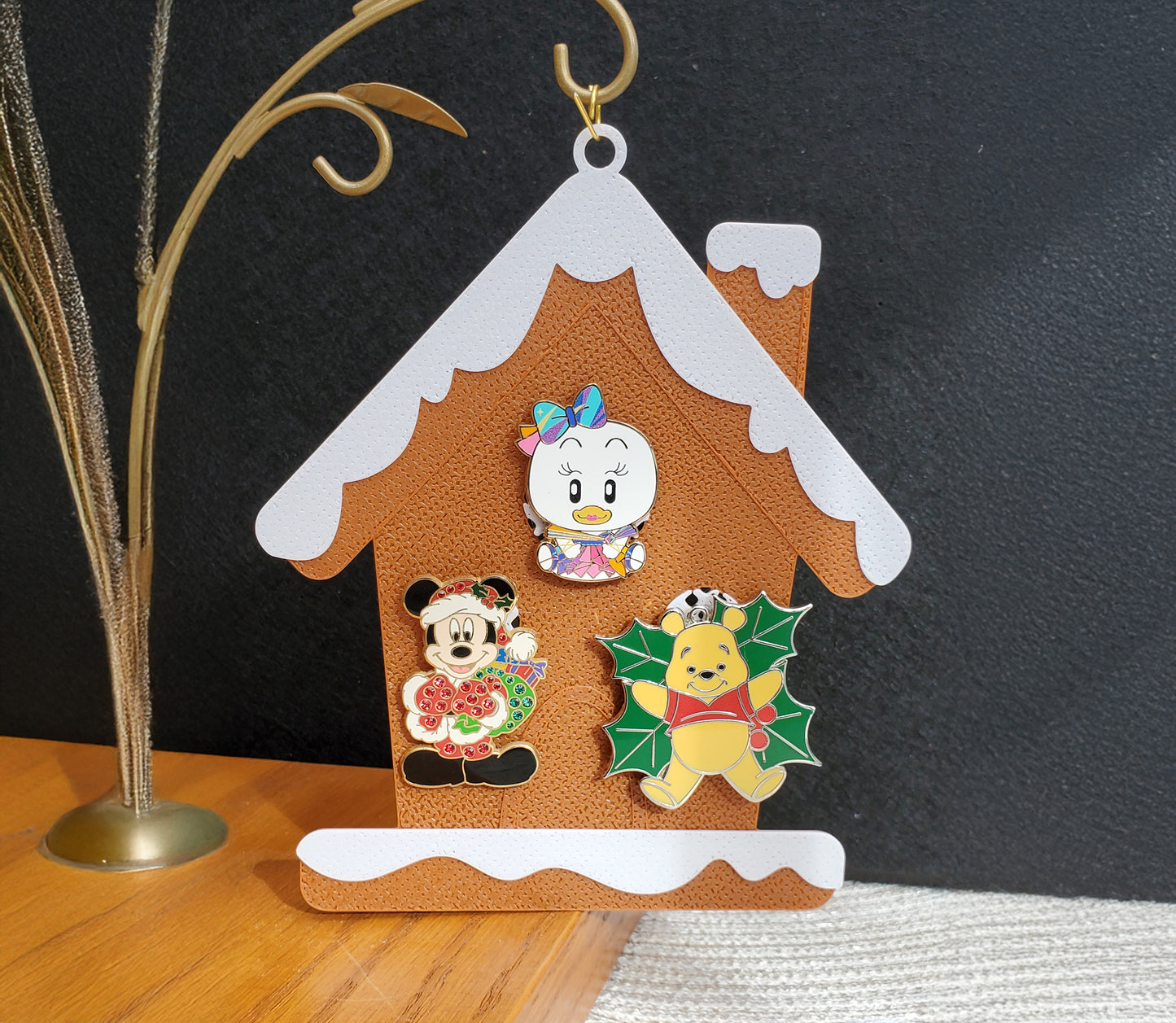 Holiday Pin Display - Gingerbread House