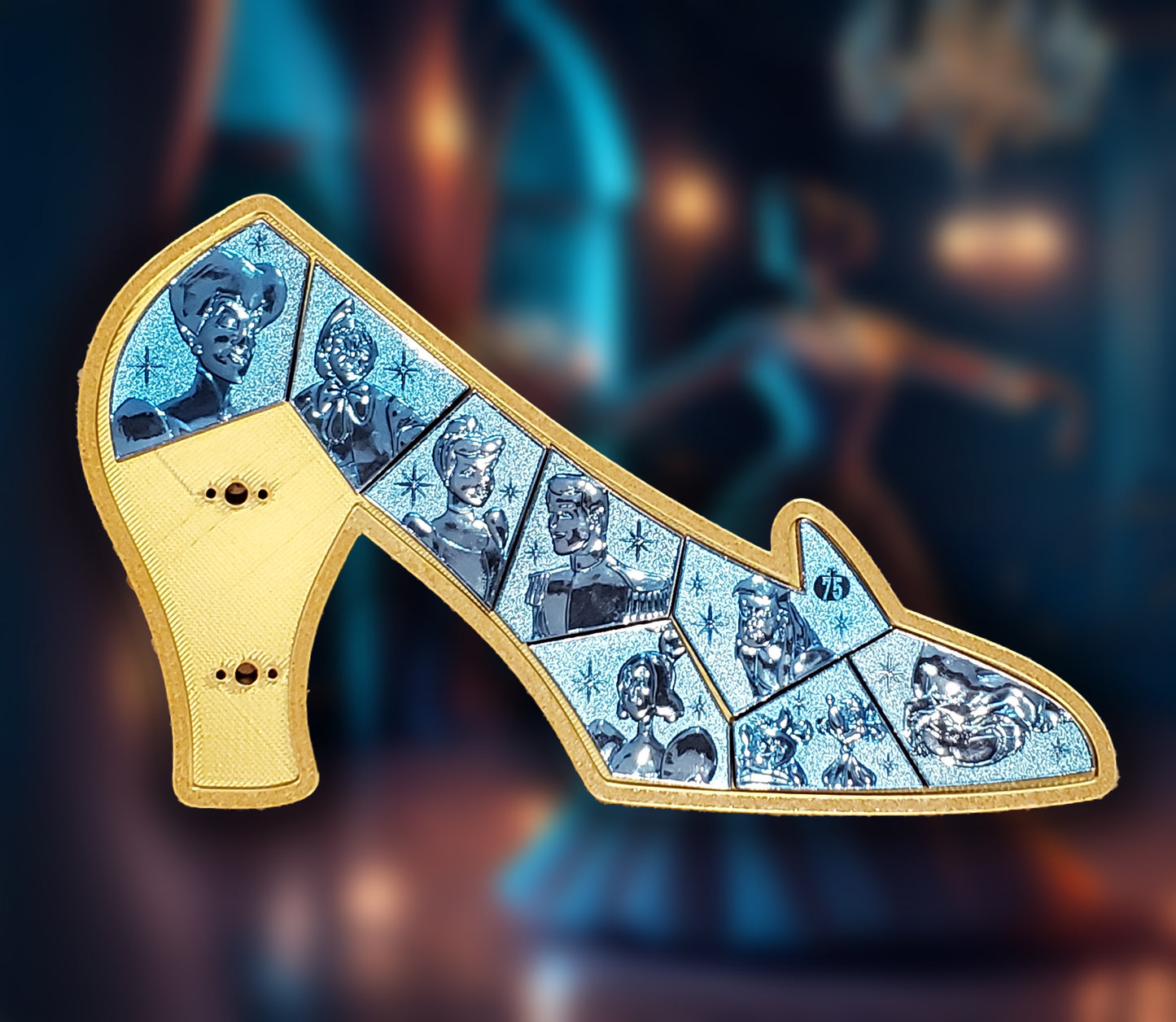 Cinderella 75th Anniversary Pin Puzzle frame