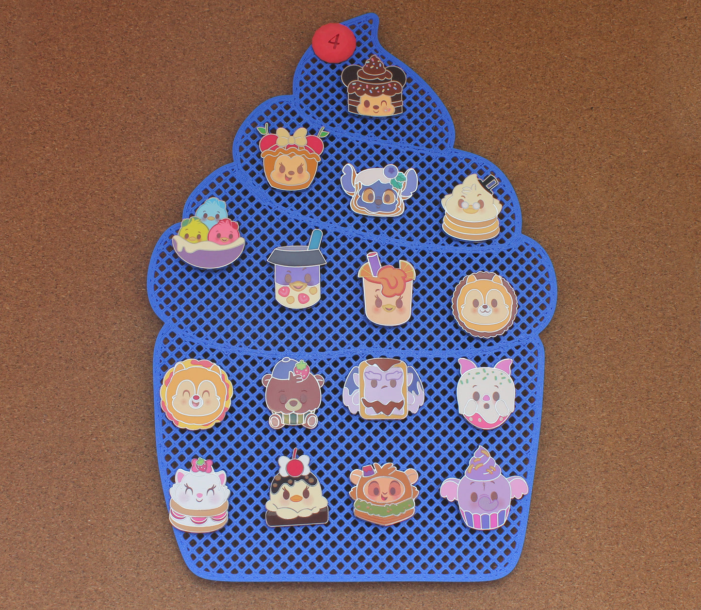 Cupcake pin board