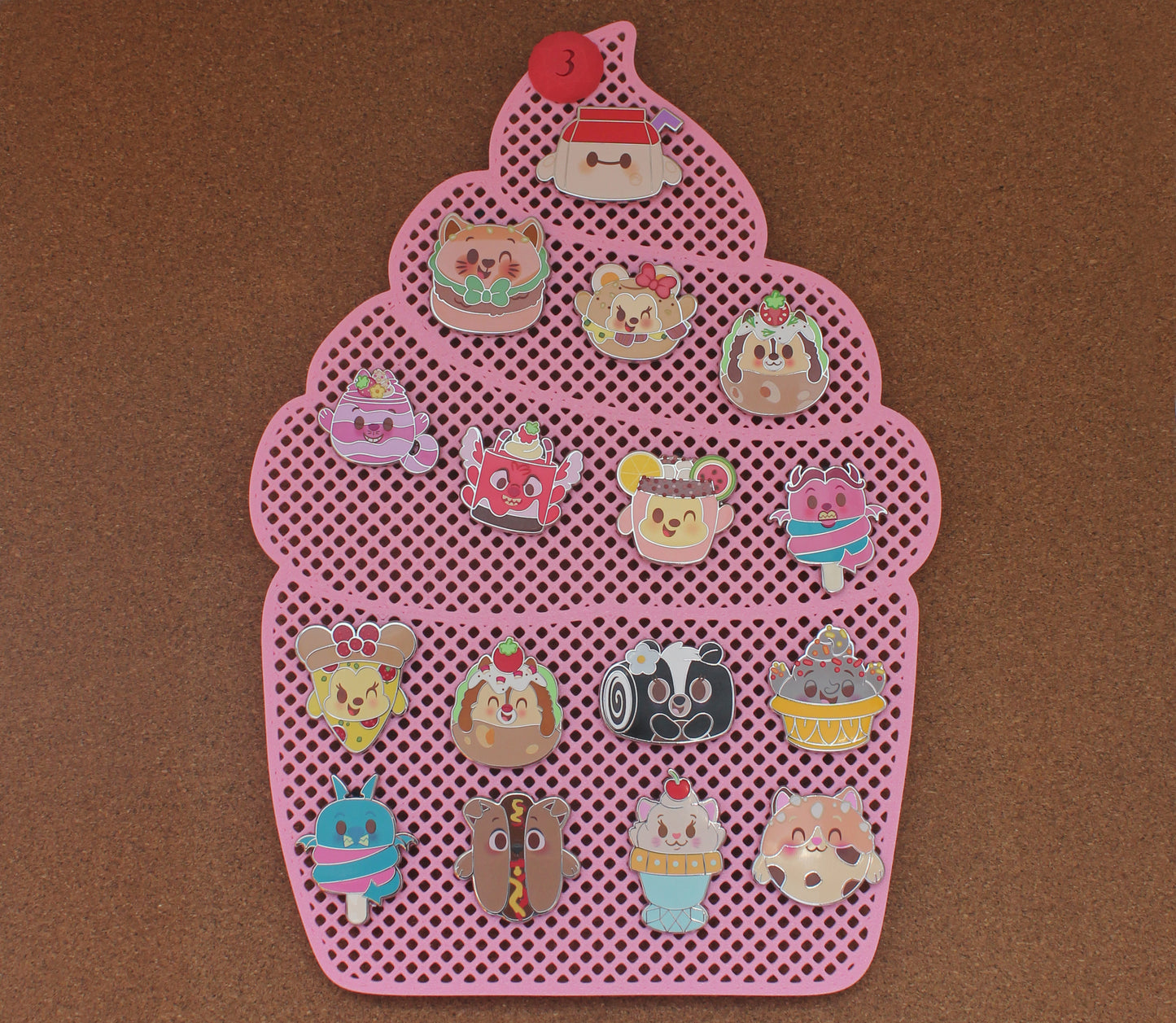 Cupcake pin board