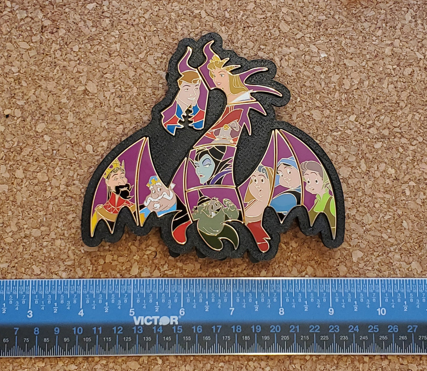 Sleeping Beauty inspired Dragon puzzle frame