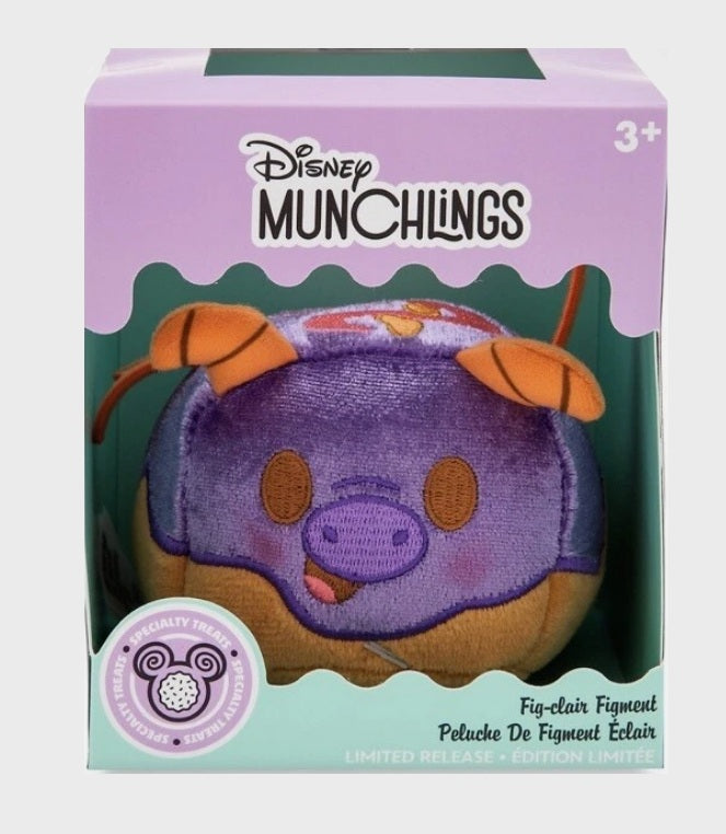 Disney Munchlings Plush – Figment Fig-clair (EPCOT Festival of the Arts)