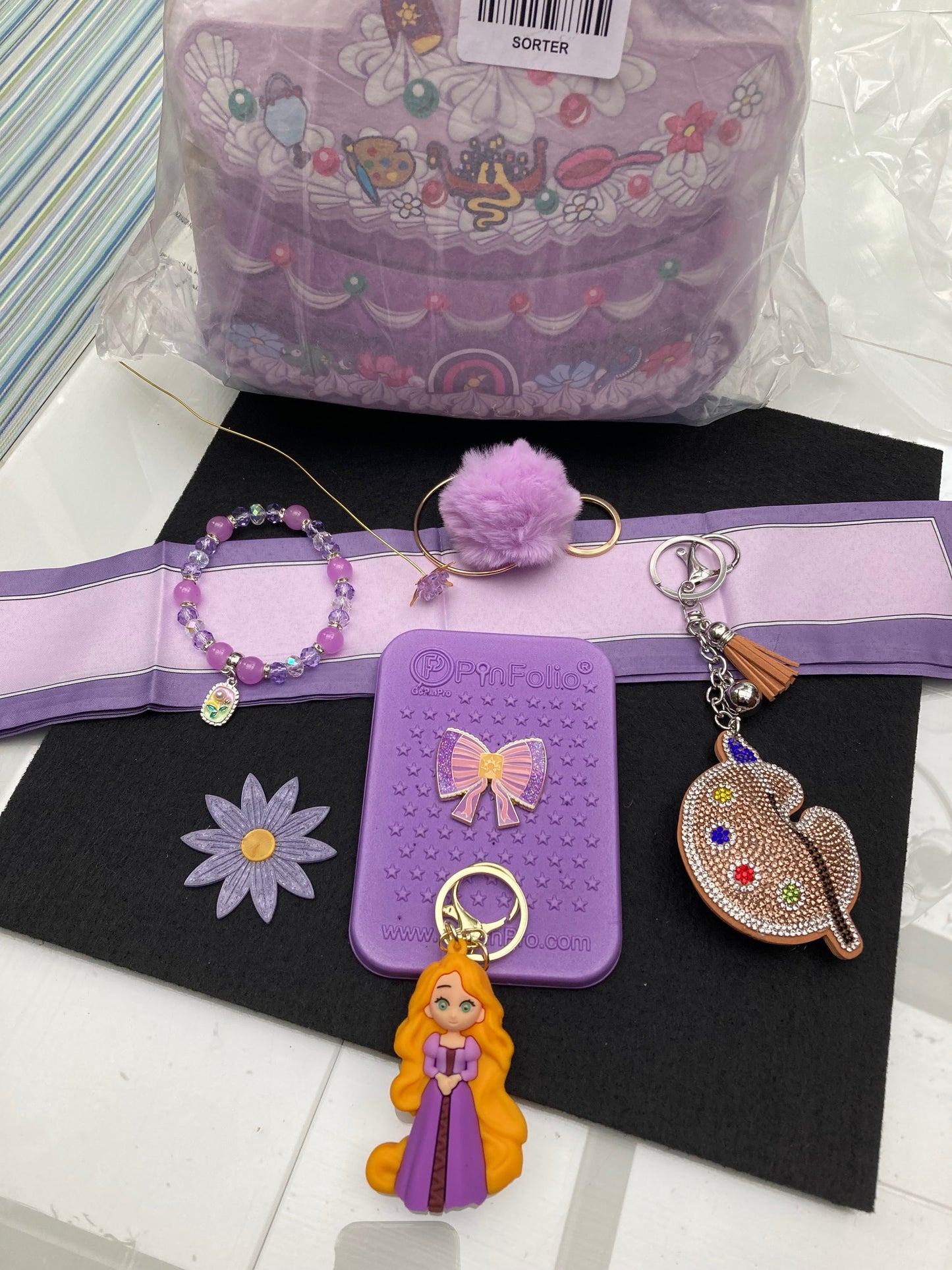 Disney Loungefly Cake Mini Backpack & Signature Bundle NWT - Rapunzel
