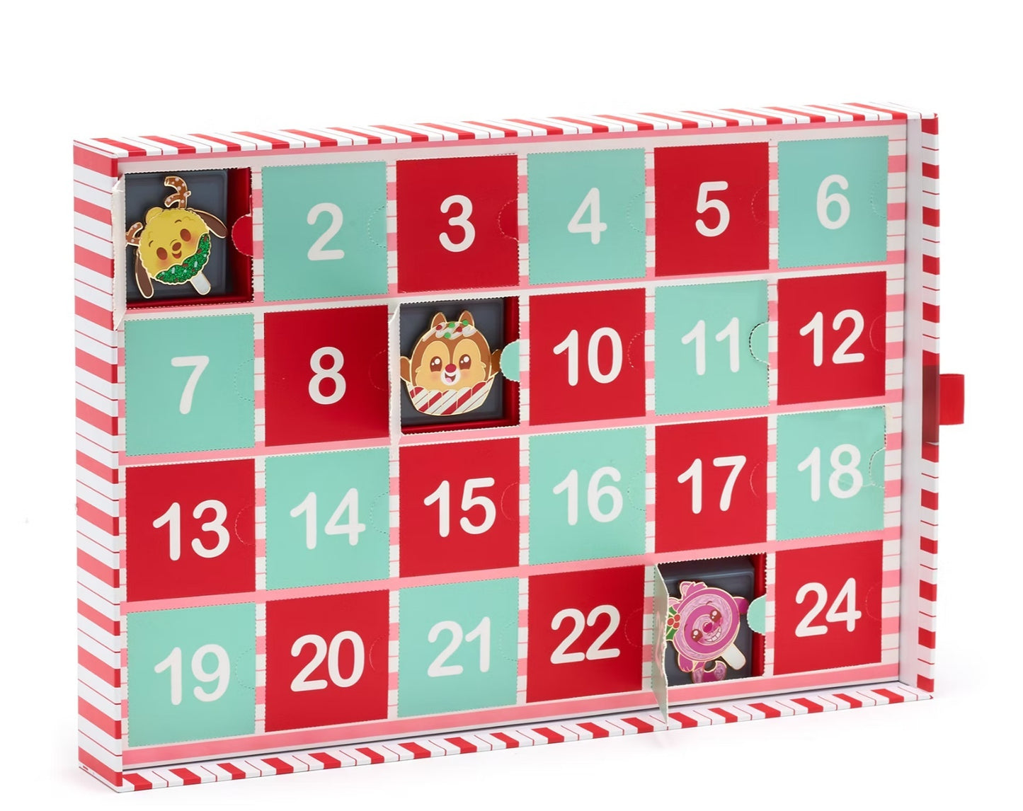 Disney Munchlings Countdown Calendar – 24-Day Christmas Cloisonné Pin Set