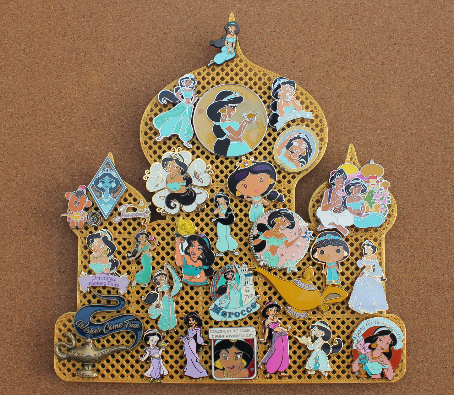 Aladdin inspired castle pinboard