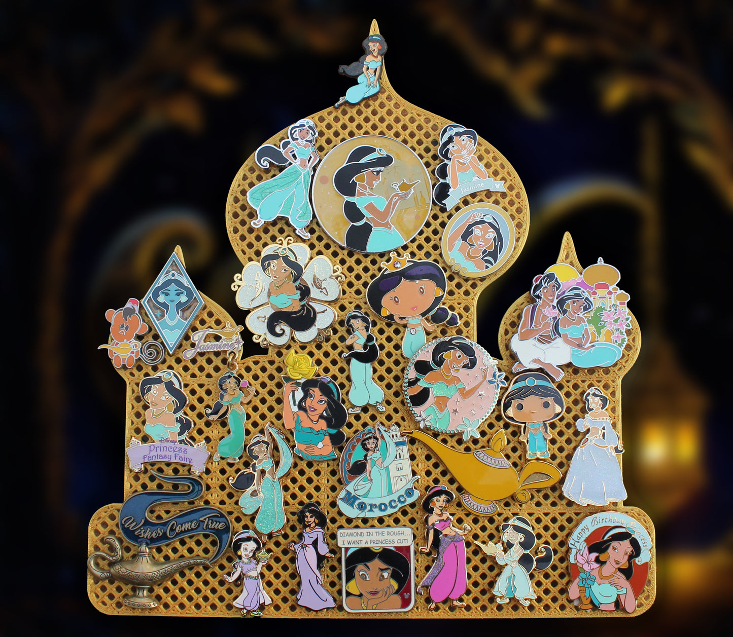 Aladdin inspired castle pinboard