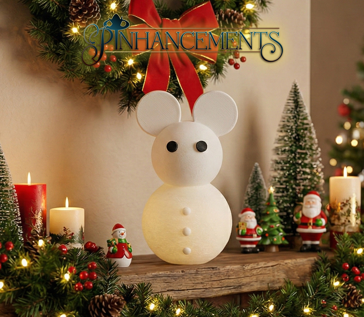 Magical Mouse-Eared Snowman – Pinhancements