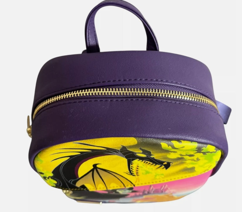 DEC Exclusive Sleeping Beauty Maleficent Loungefly Mini Backpack