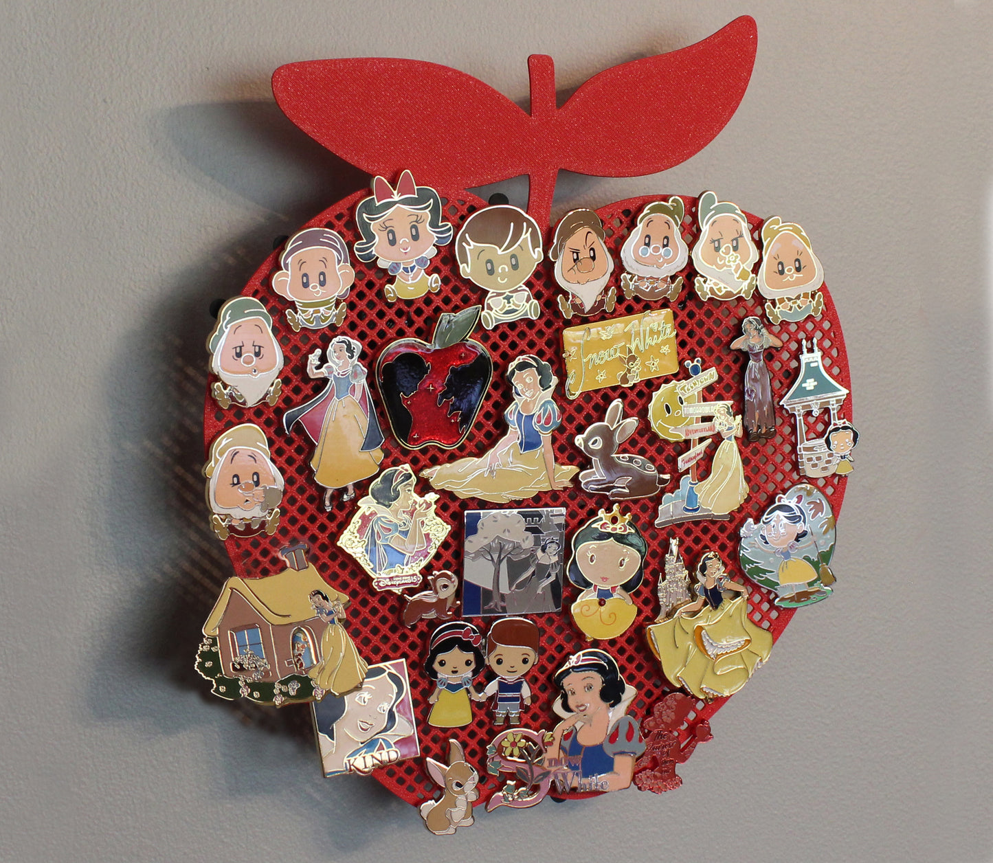 Snow White inspired apple pin board