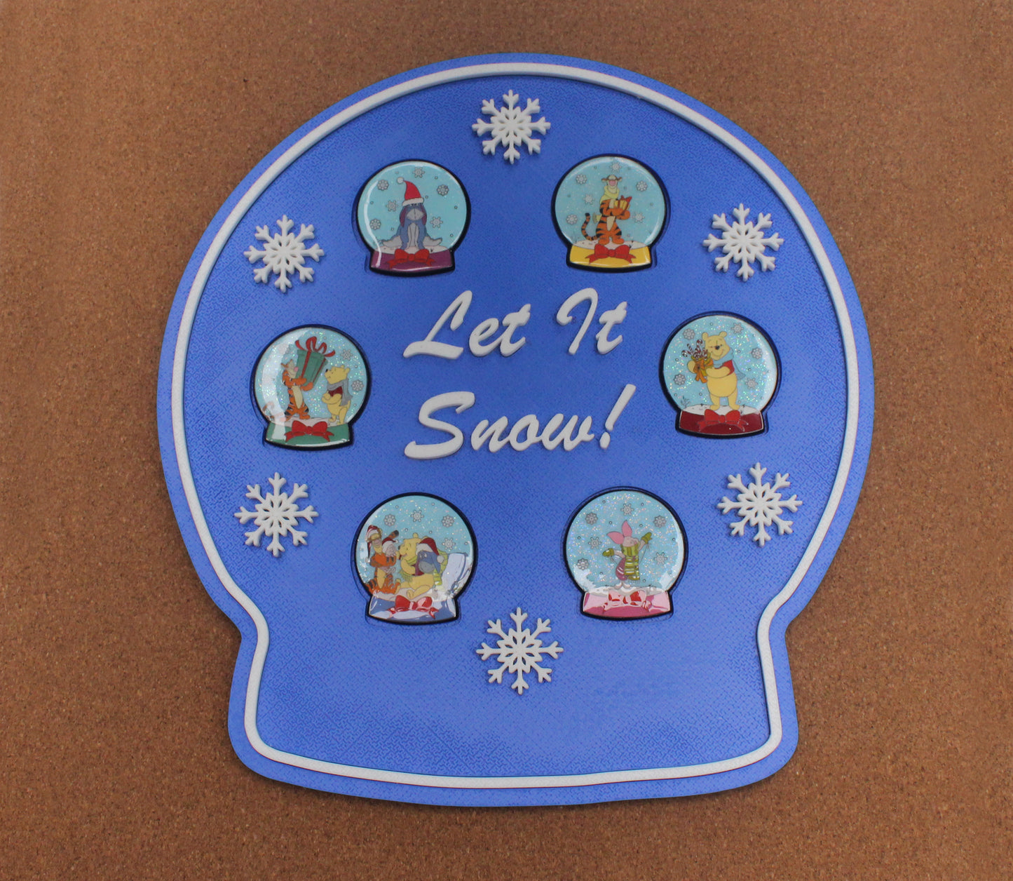 Winter Wonderland Snow globe pin frame