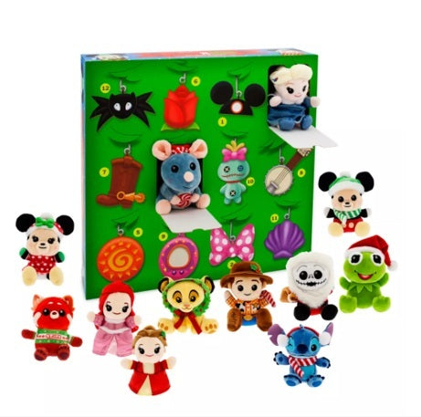 Disney Parks 2024 Wishables Plush Holiday Countdown Calendar