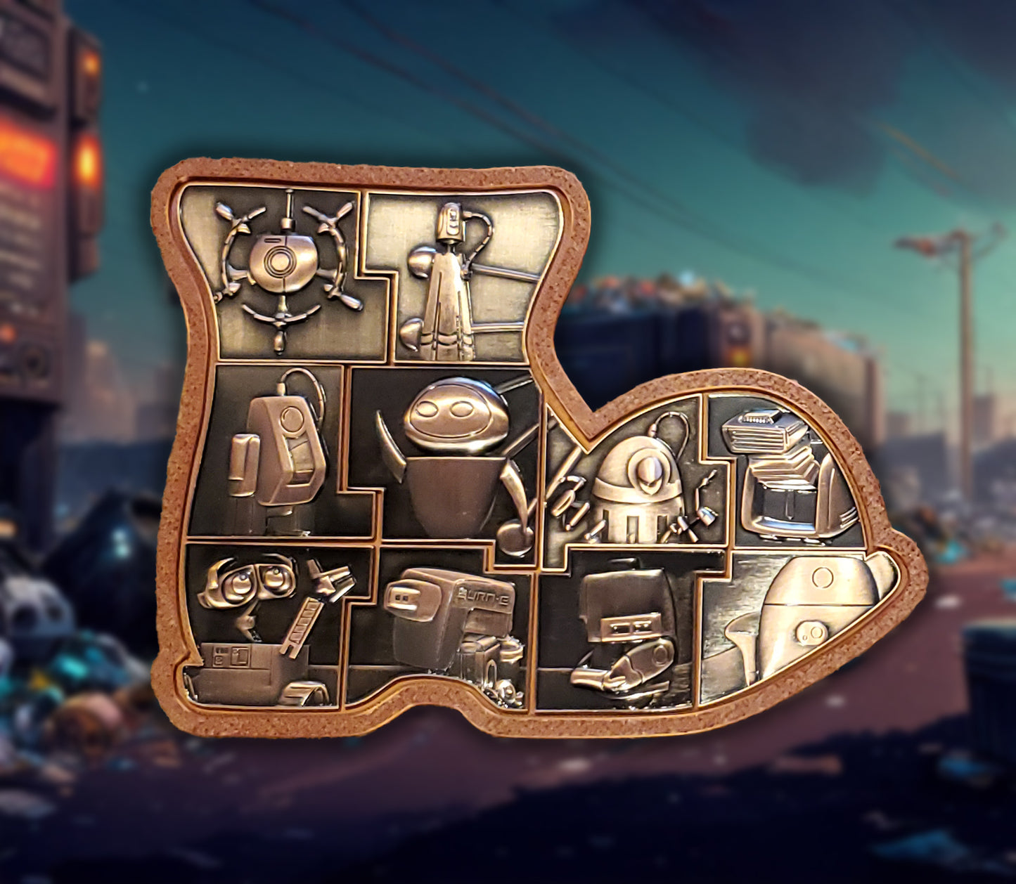 Wall-E inspired Boot puzzle frame