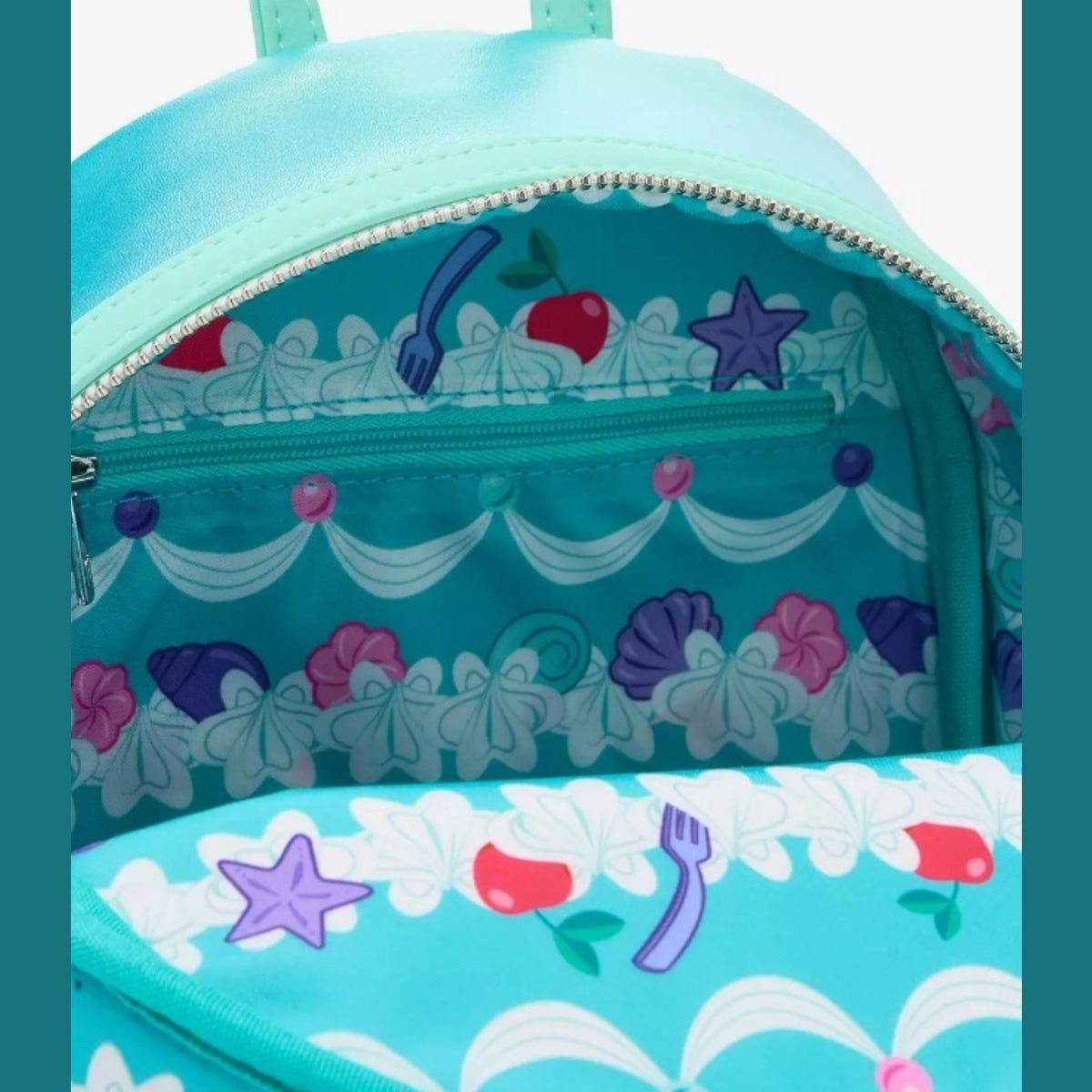 Disney Loungefly Birthday Cake Mini Backpack NWT with Accessories Bundle - Ariel