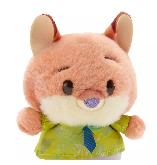 Disney Store Japan Zootopia Urupocha Chan Plush Set of 2 Judy Hopps Nick Wilde Mini 4” NWT