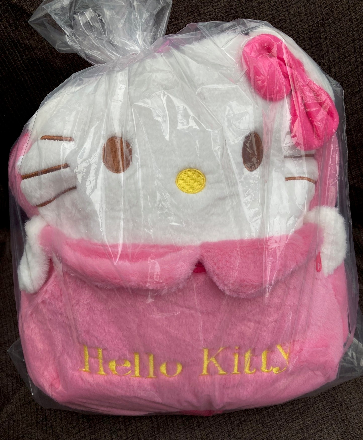 Hello Kitty Plush Backpack Gift Set Kawaii Bundle Hair Clips Keychain Stationery New