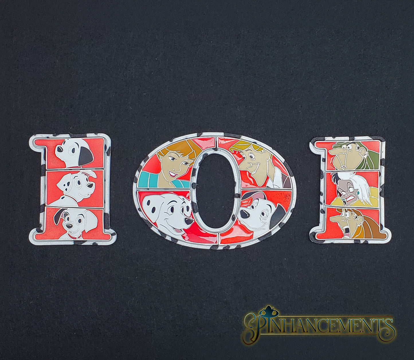 Spot-On Display: 101 Dalmatians 65th Anniversary Pin Puzzle Frames