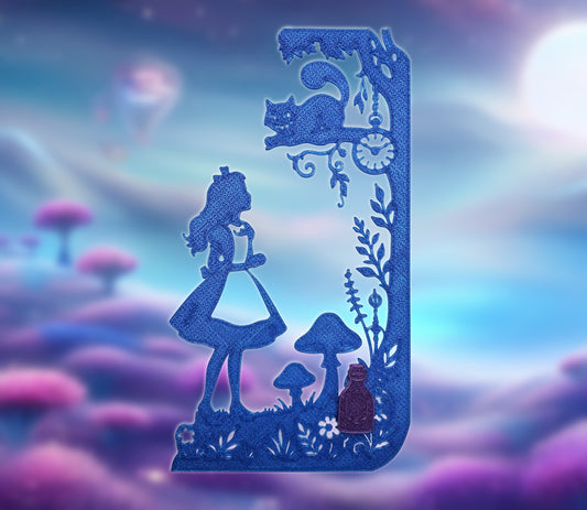 Enchanted Wonderland feline accent border