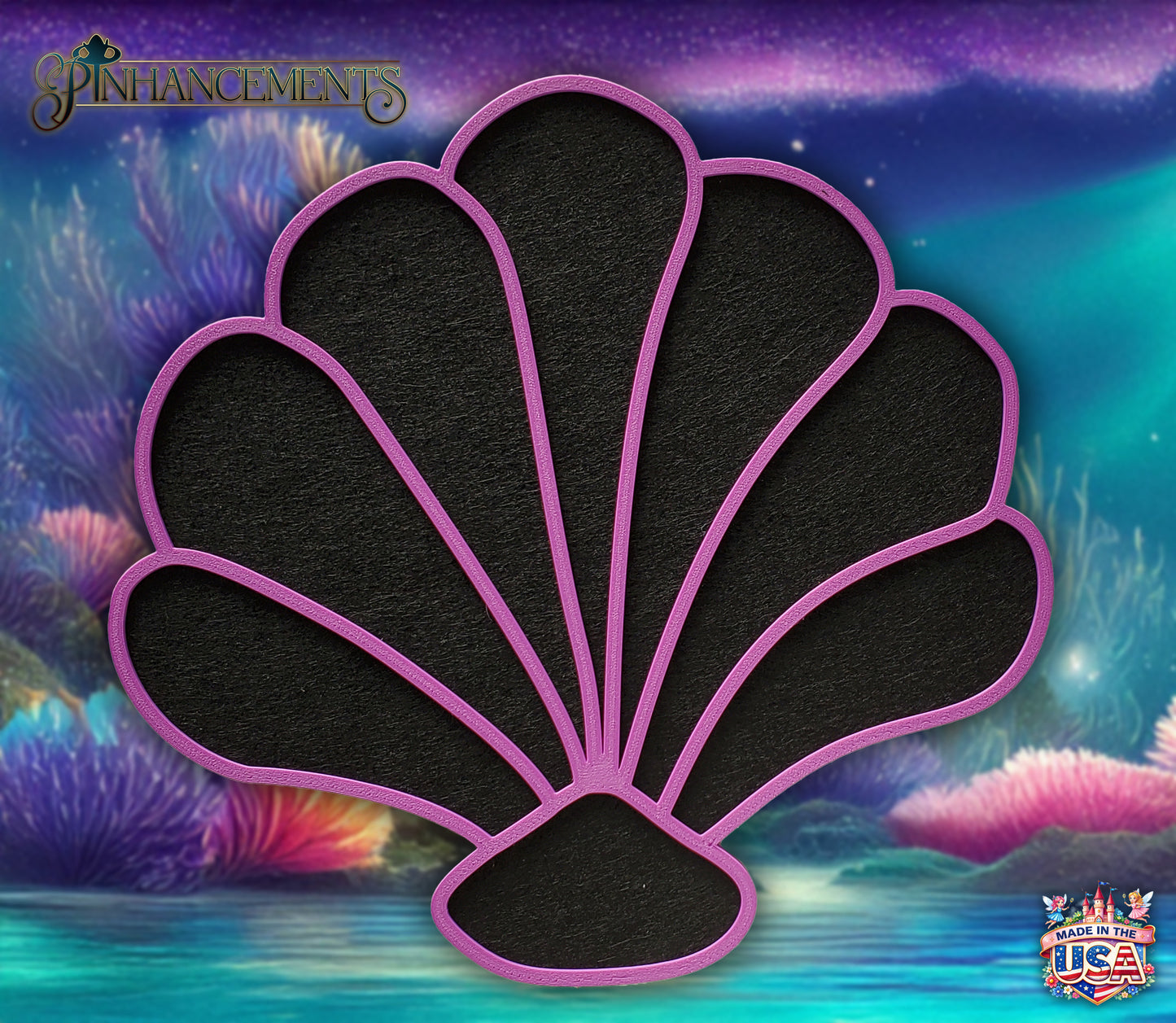 Undersea Shell felt pinboard