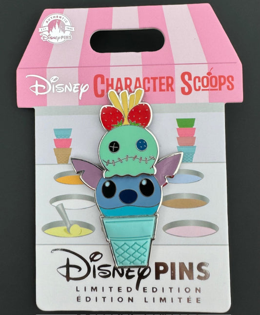 2024 Disney  Ice Cream Shop Character Scoops Pin Stitch Scrump #1 of 12 LE 2750