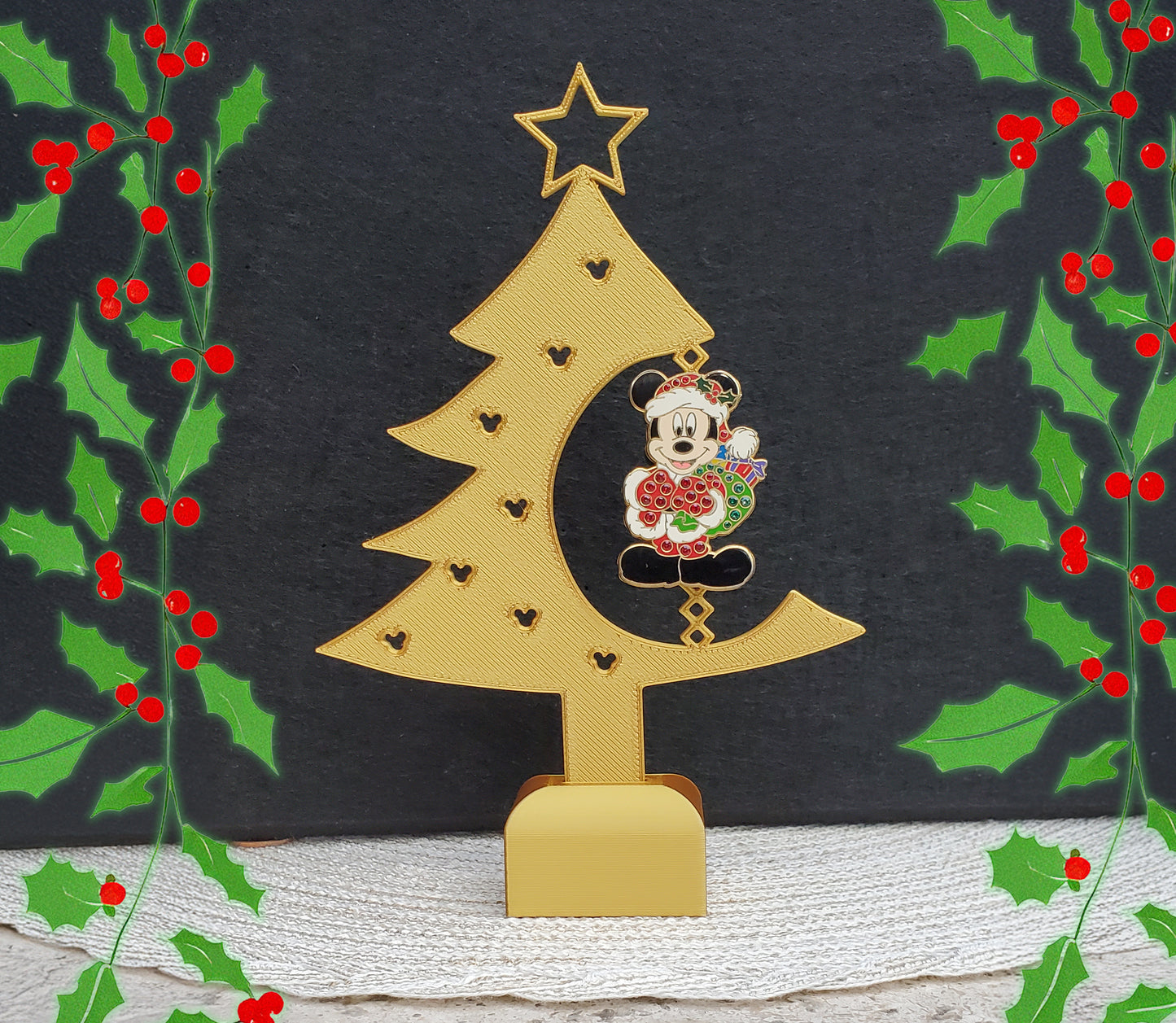 Christmas Tree Cutout Pin Display