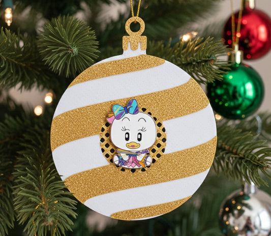 Holiday Pin Display Ball Ornament - Small