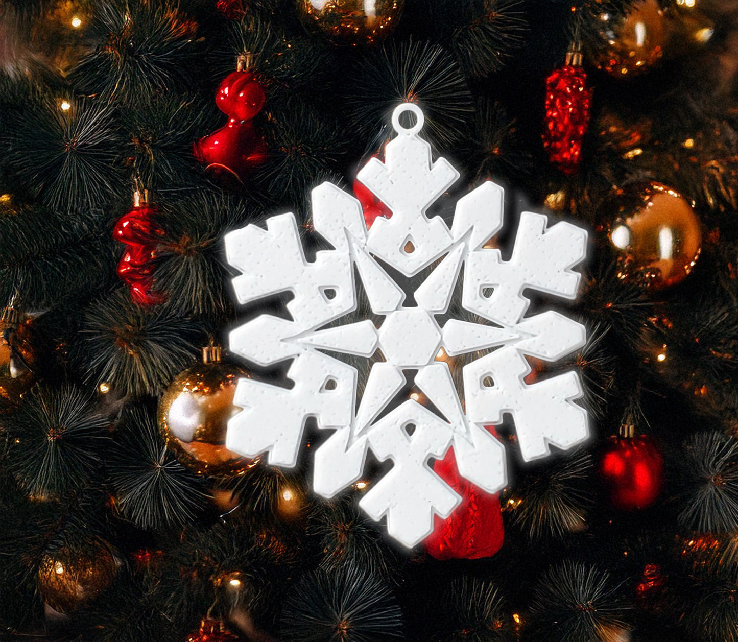Holiday Pin Display - Snowflakes