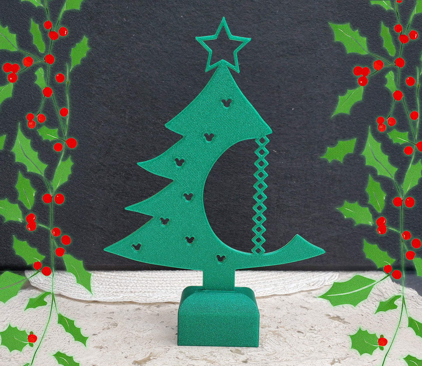 Christmas Tree Cutout Pin Display