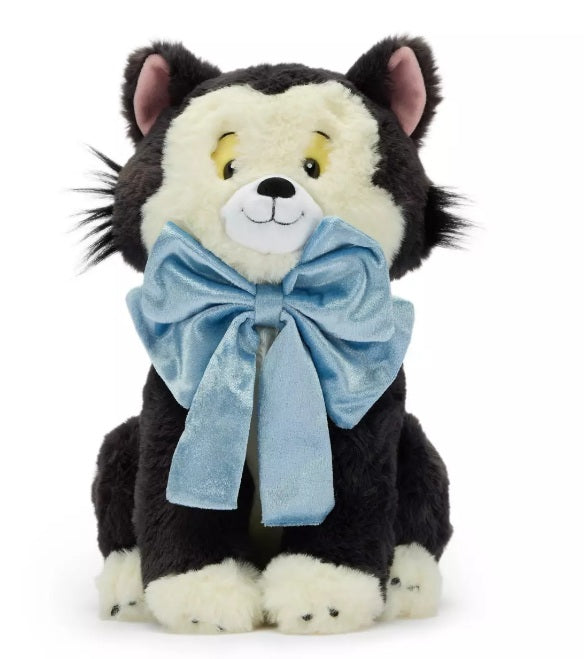 Disney Store Japan Figaro Plush with Bow Pinocchio Cat 12.5” NWT