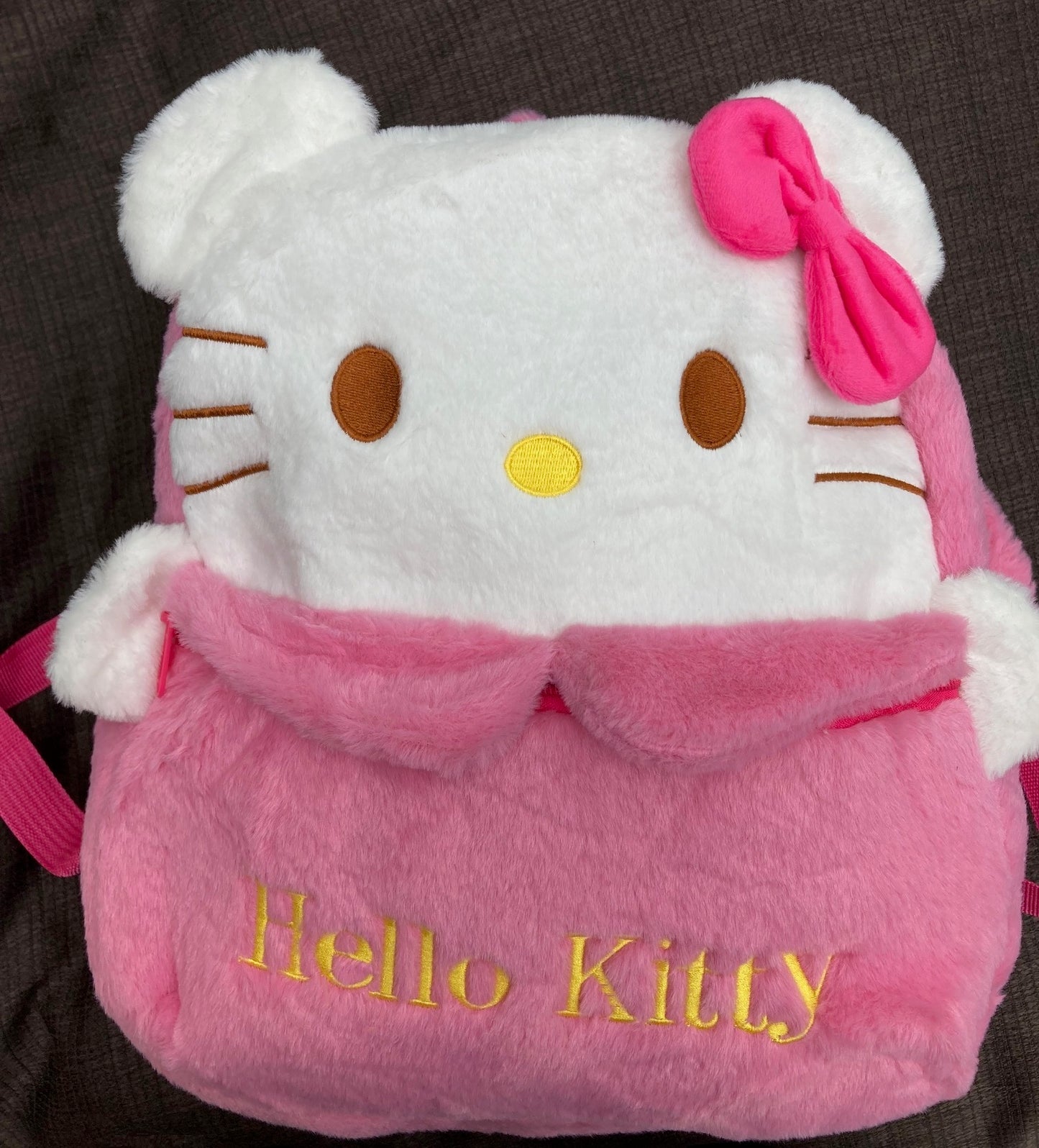 Hello Kitty Plush Backpack Gift Set Kawaii Bundle Hair Clips Keychain Stationery New
