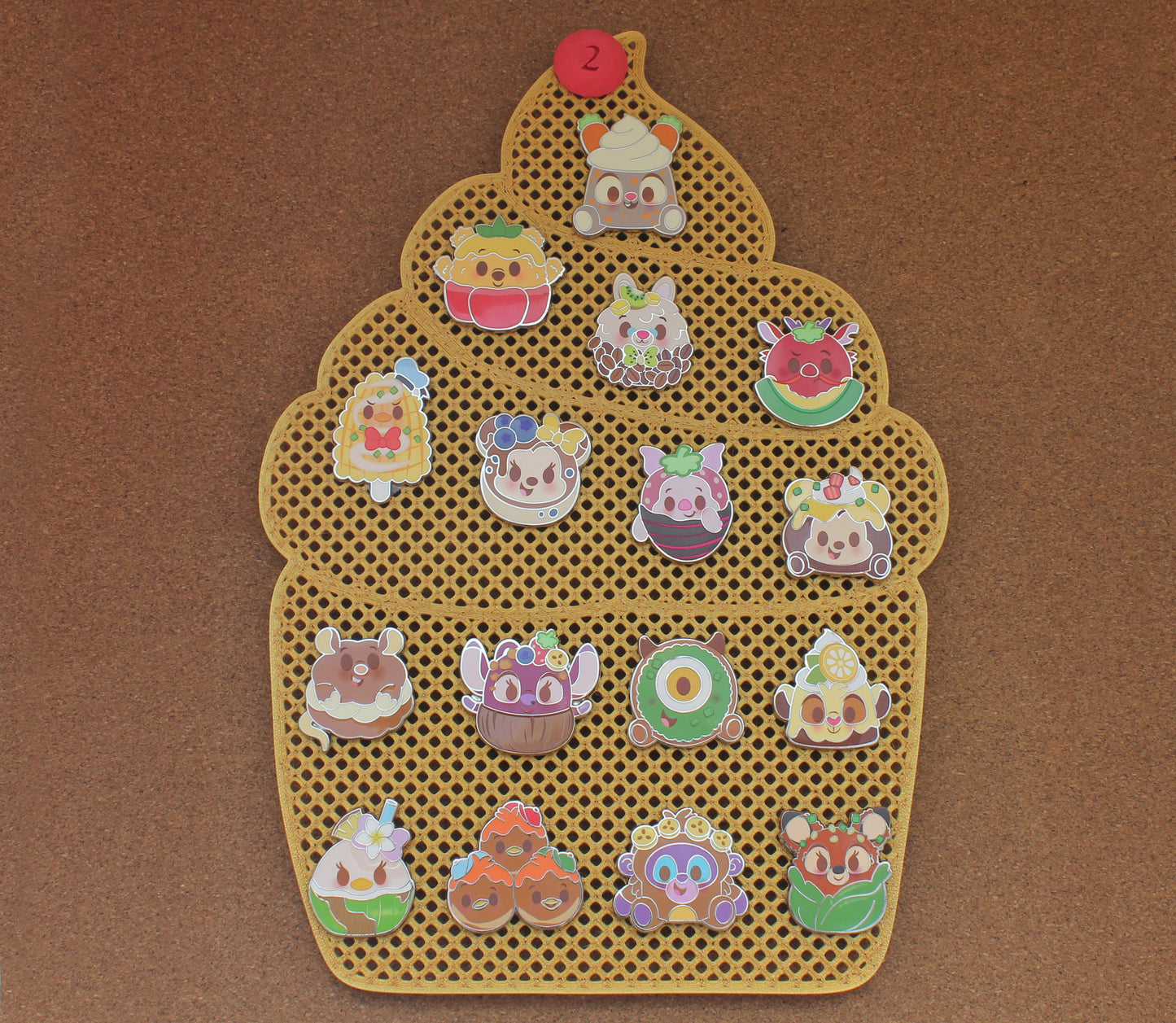 Cupcake pin board