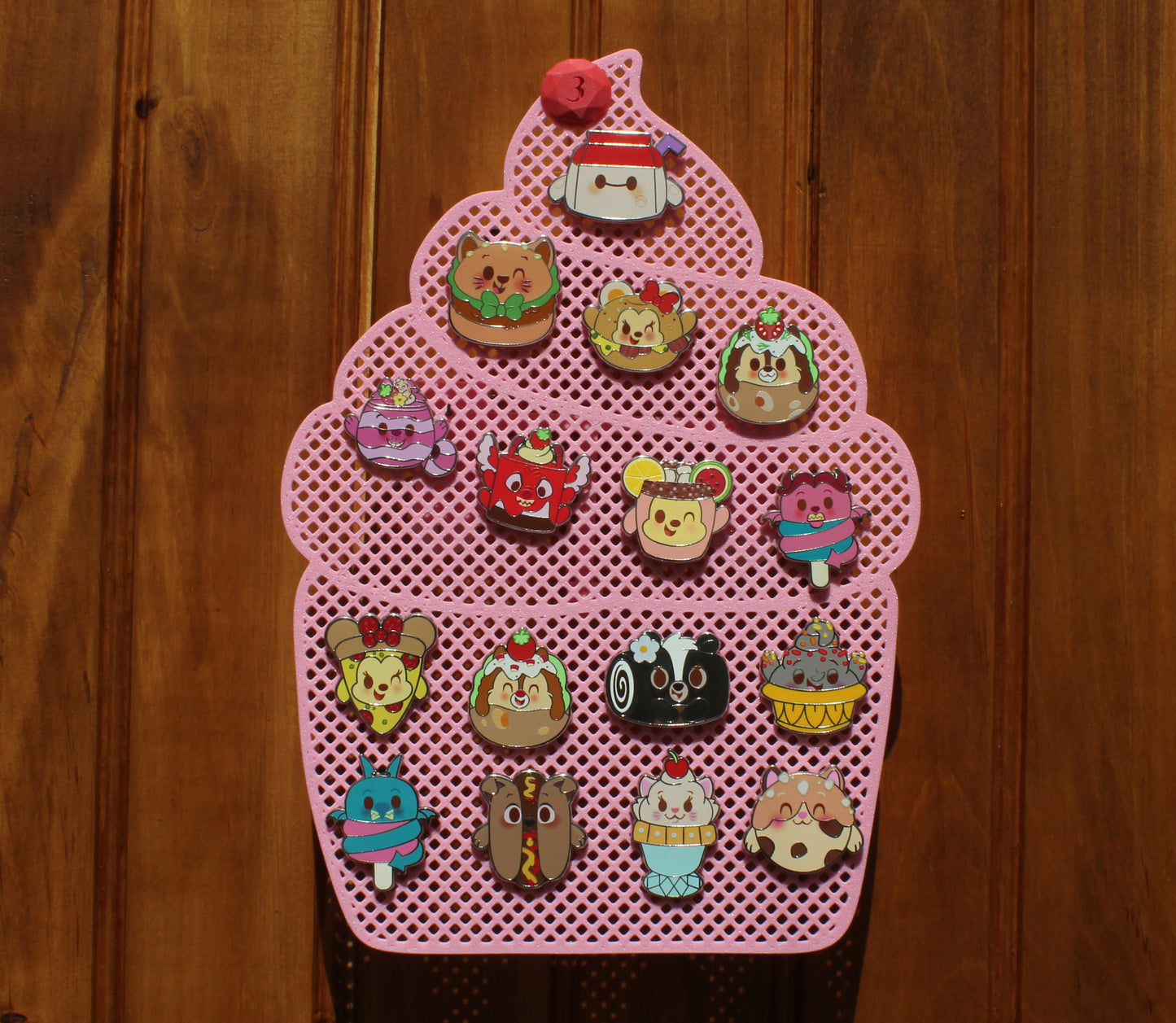Cupcake pin board