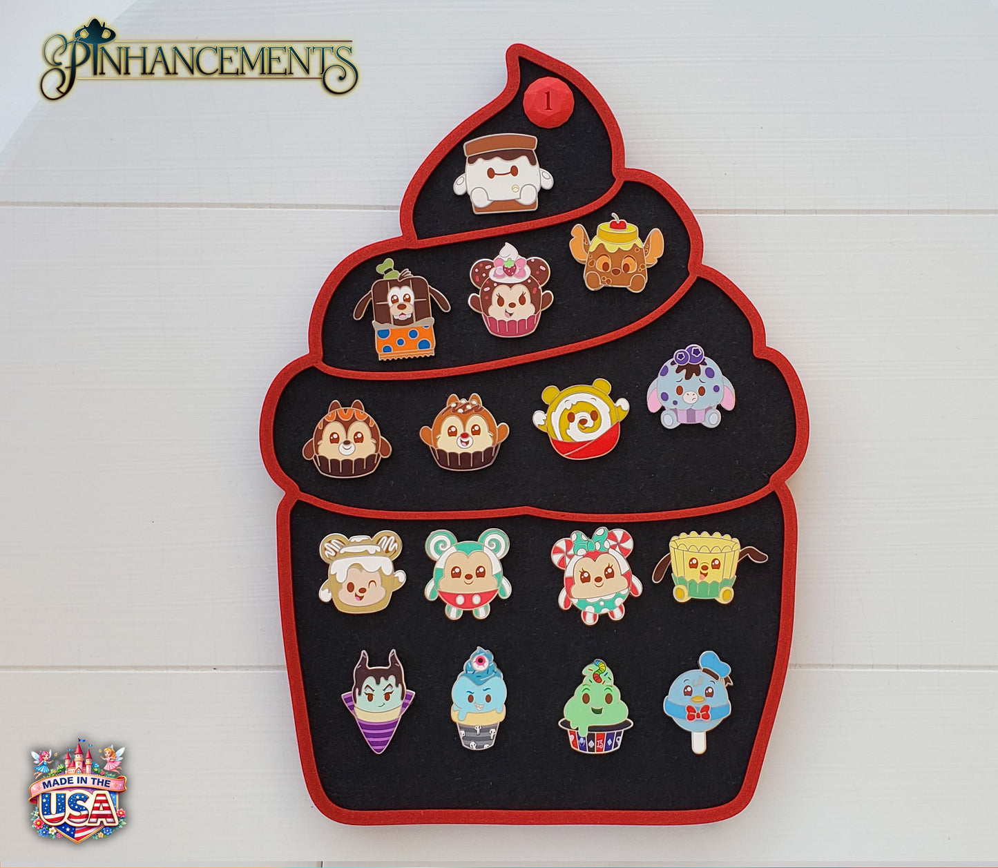 Cupcake felt pinboard