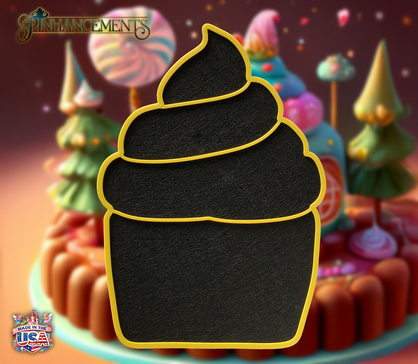 Cupcake felt pinboard
