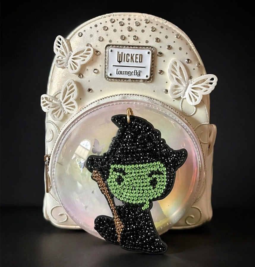 OOAK Pinhancements Custom Elphaba Wicked Loungefly Mini Backpack Set NWT