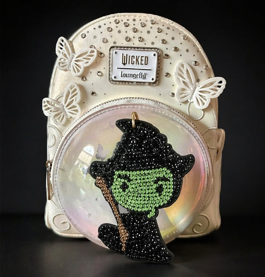 OOAK Pinhancements Custom Elphaba Wicked Loungefly Mini Backpack Set NWT