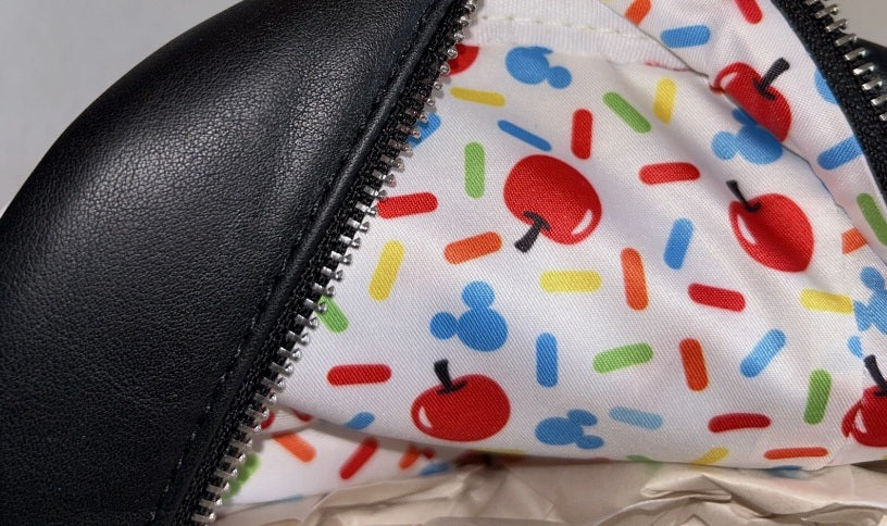 Loungefly Disney Mickey Mouse Cupcake Figural Mini Backpack NWT Faux Leather Sprinkles