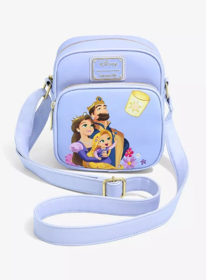 Loungefly Disney Tangled Corona Royal Family Crossbody Bag NWT Exclusive Rapunzel