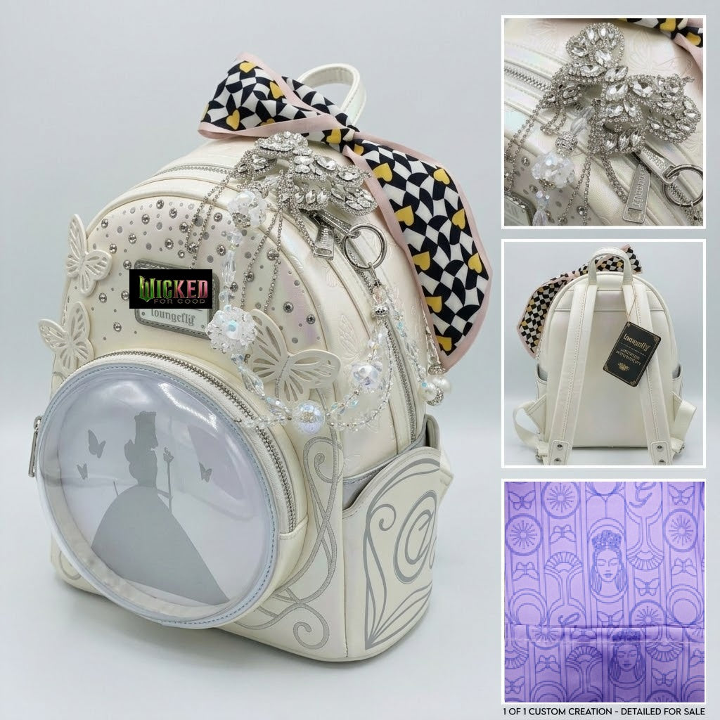 OOAK Pinhancements Custom Elphaba Wicked Loungefly Mini Backpack Set NWT