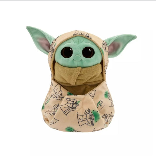 Disney Store Grogu Plush Reversible Swaddle Star Wars Mandalorian Baby Yoda 10.5” NWT