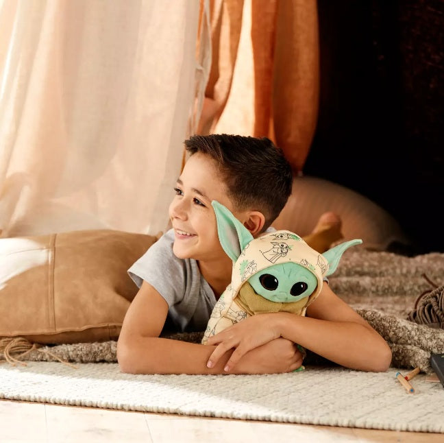 Disney Store Grogu Plush Reversible Swaddle Star Wars Mandalorian Baby Yoda 10.5” NWT