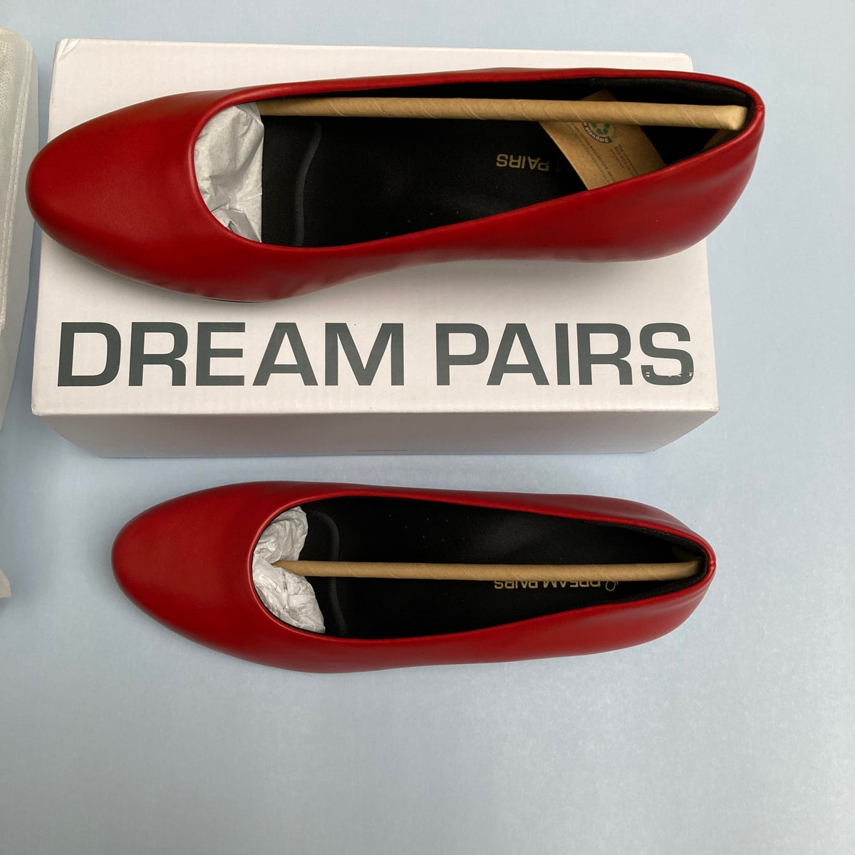 Dream Pairs Red Pumps Women’s Size 8 Low Chunky Block Heel NWT With Box